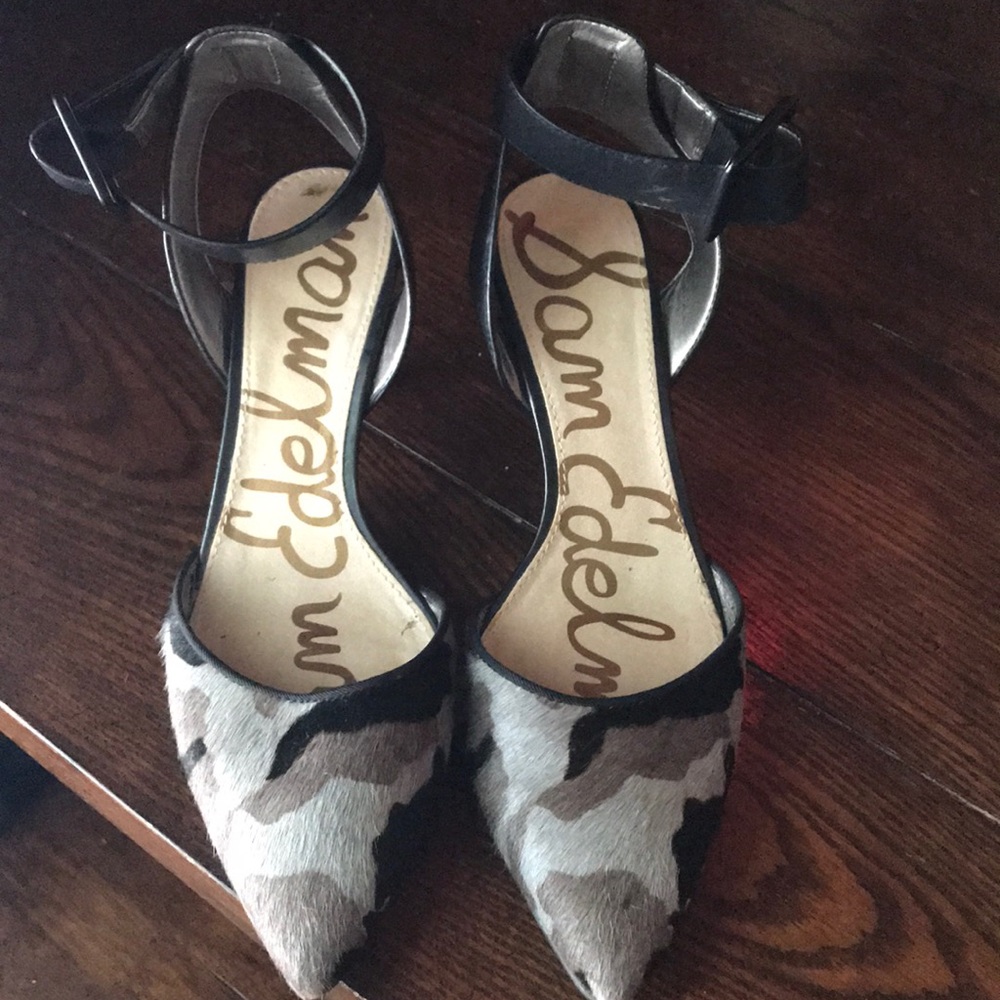 Sam Edelman Cowhide camp heels